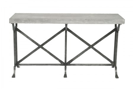 Console Steel Table Marble Glass Zinc Outdoor Garden French Provincial Le Forge